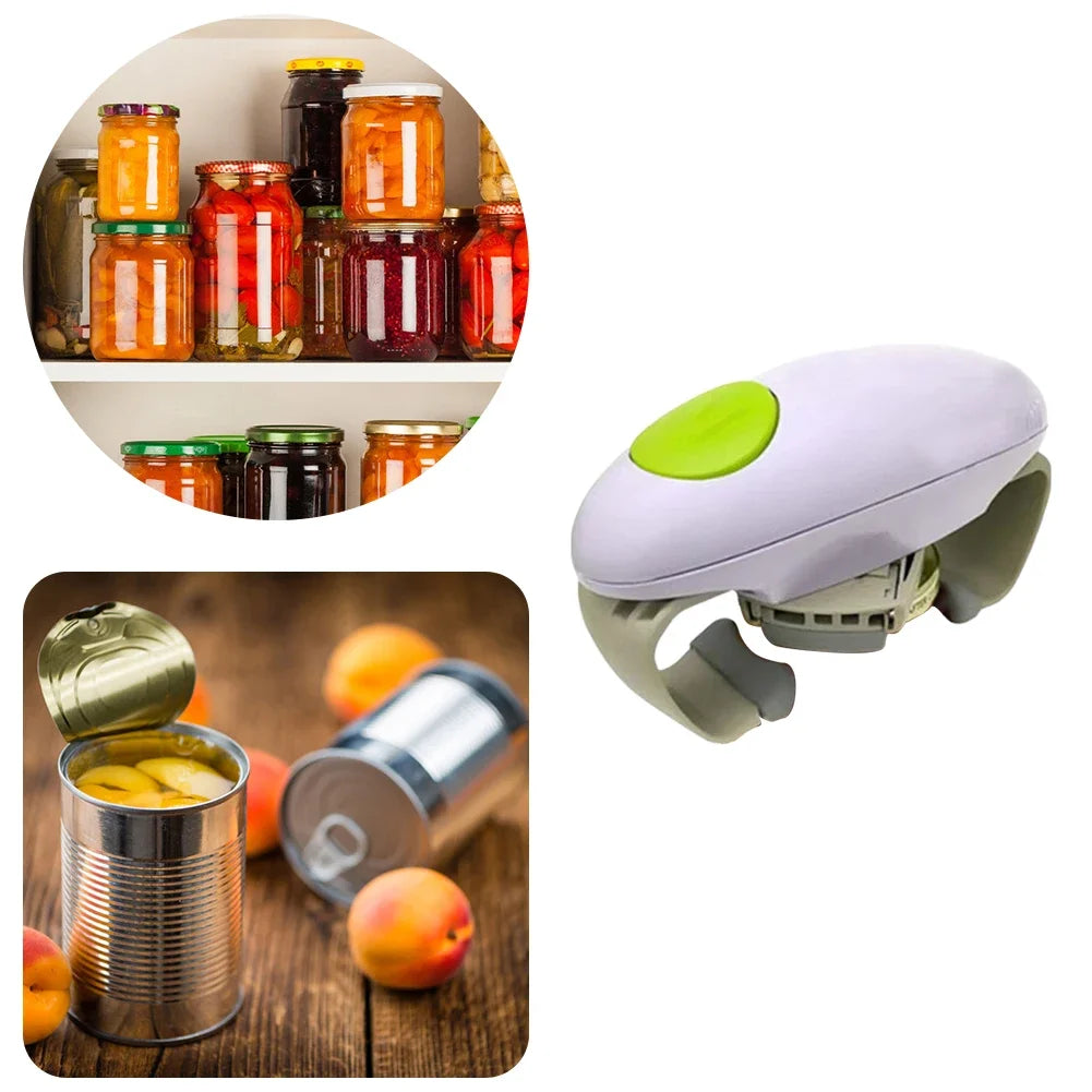 Electric Can Opener and bottle opener Battery Operated One Touch system