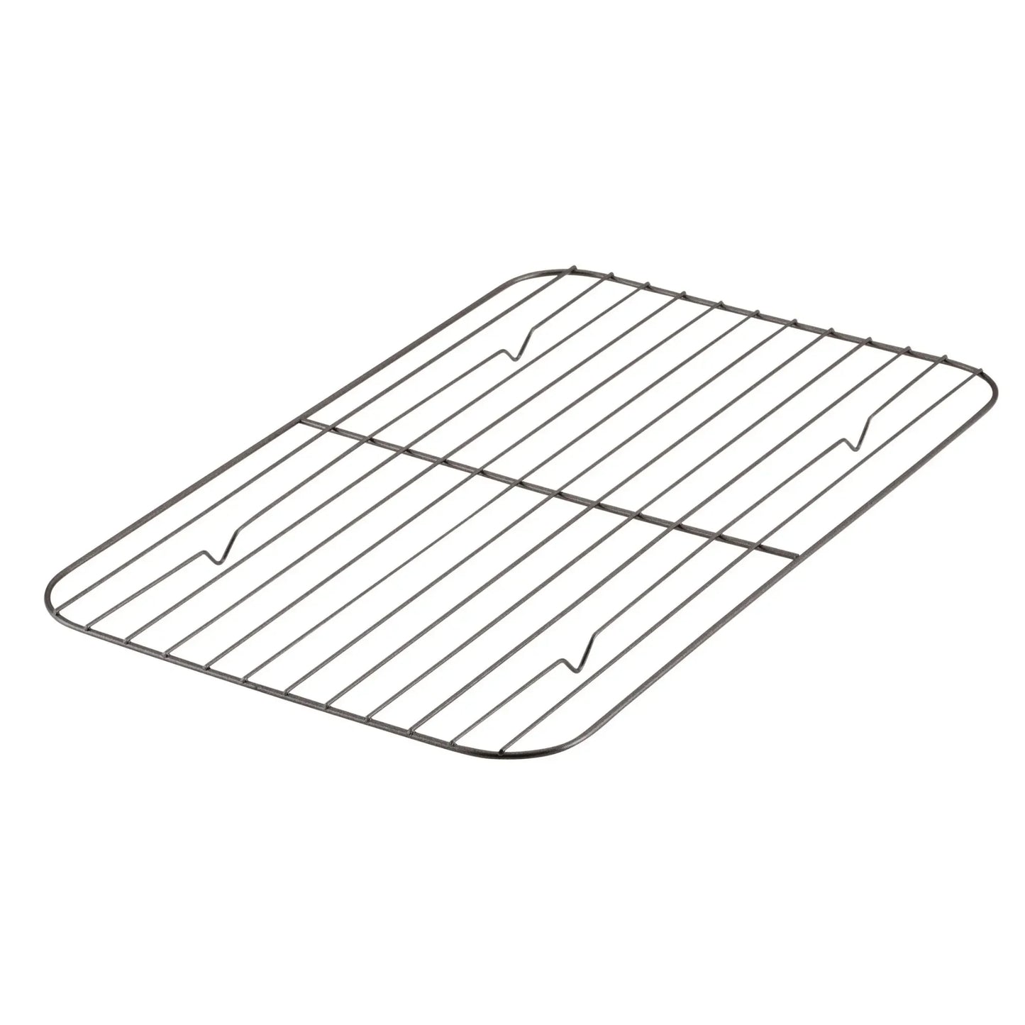 Bakeware 10.5 inch x 15 inch Nonstick Steel Roaster with rack, Gray cake pan bakeware