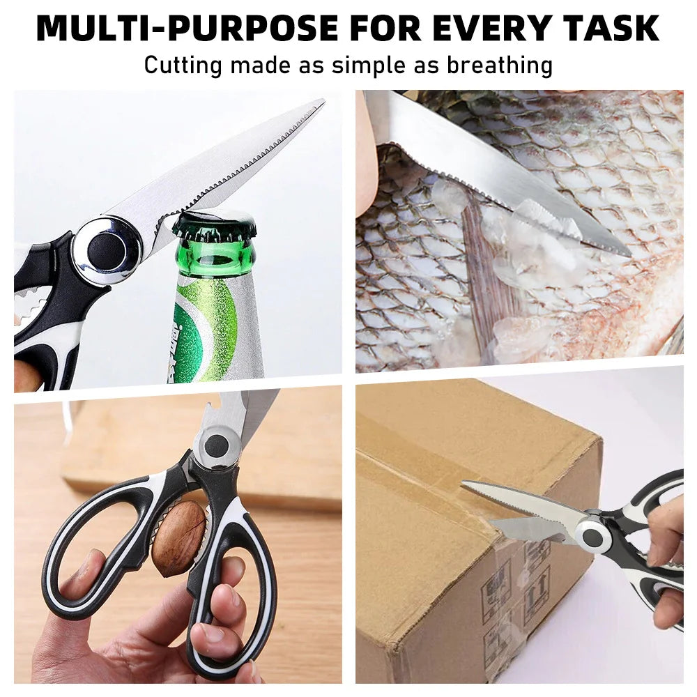 Multifunctional Kitchen Stainless Steel Scissors