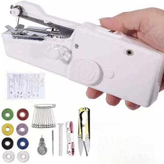 1pc Portable Handheld Sewing Machine. Adjustable Speed, USB Powered, Clothing & Curtain Repairs