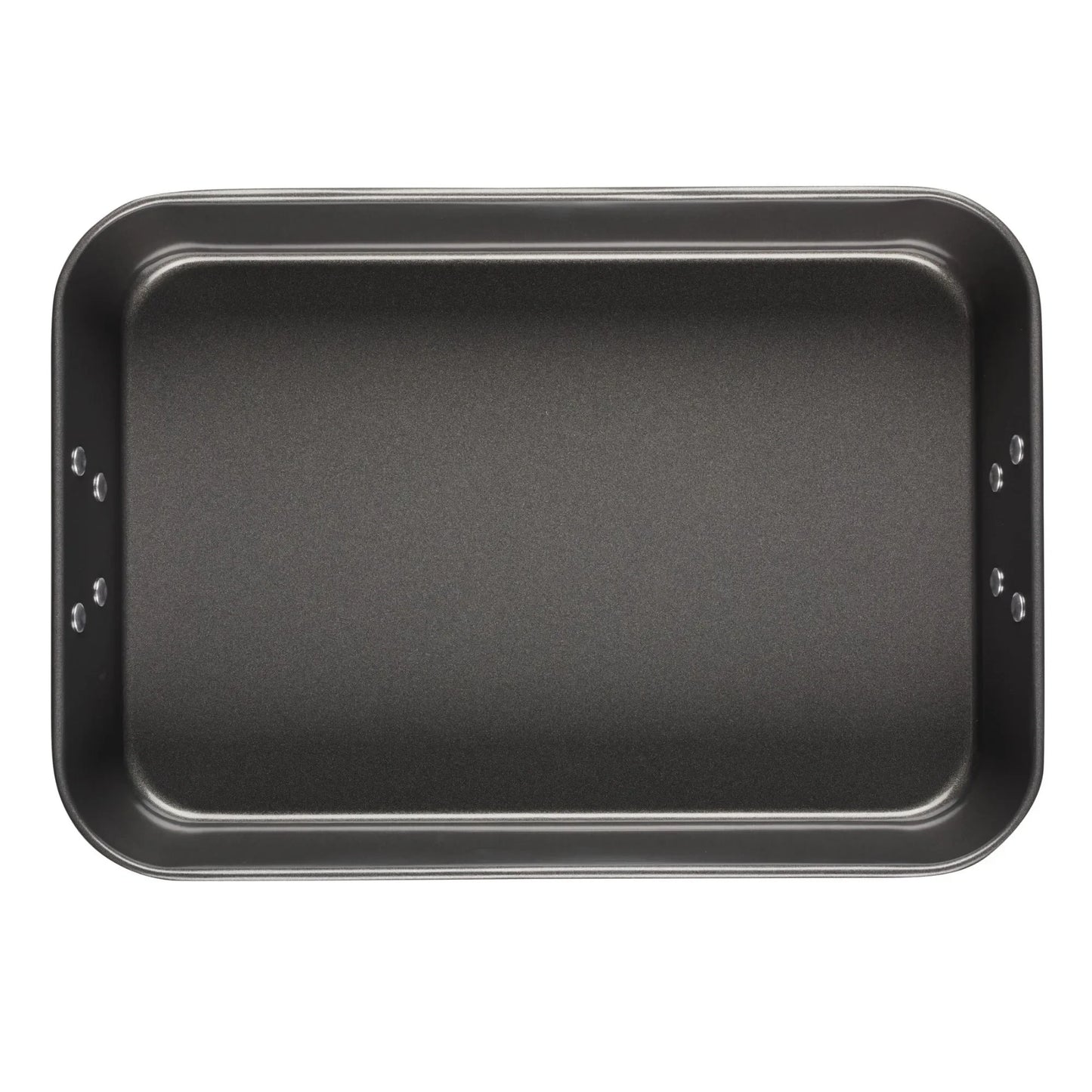 Bakeware 10.5 inch x 15 inch Nonstick Steel Roaster with rack, Gray cake pan bakeware