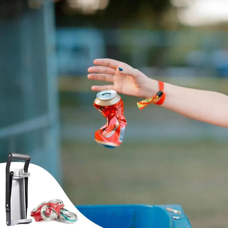 Oz Wall Mounted Home Dispensing Can Crusher Bottle Opener Recycling Tool
