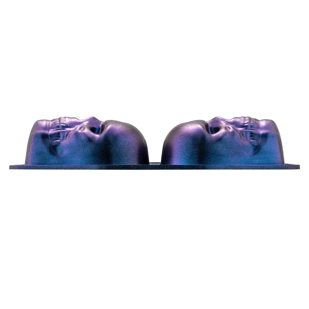 Way to Celebrate Skull Cast Aluminum 6-Cavity Baking Pan Iridescent