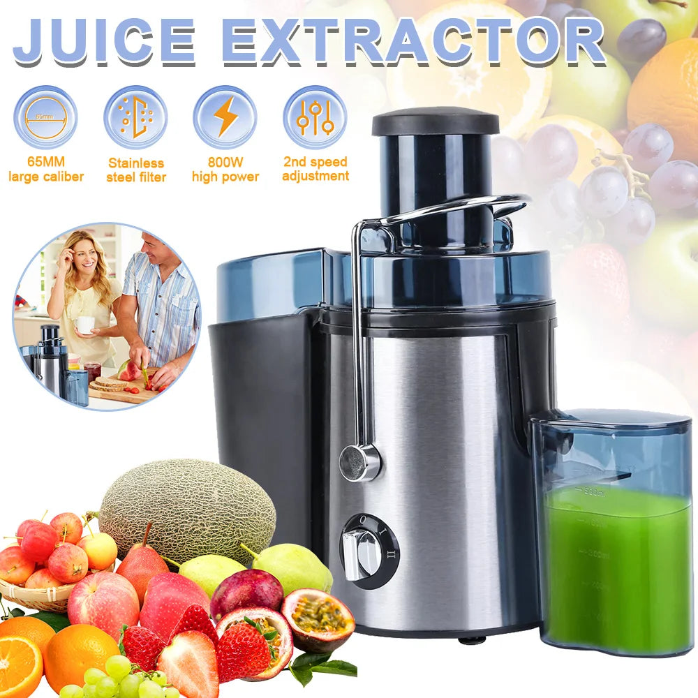 800w Stainless Steel Juicer Centrifugal Electric Residue Separation