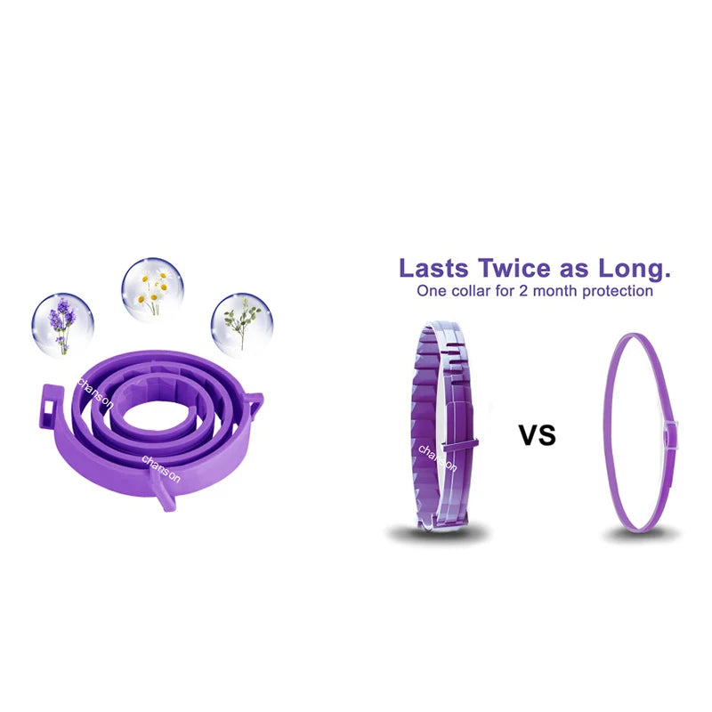 Pet Calm Collar Cat And Dog Soothe Collar Adjustable TPR Neck Strap 8 Months Relieve Anxiety Remove Restlessness For Dogs Cats