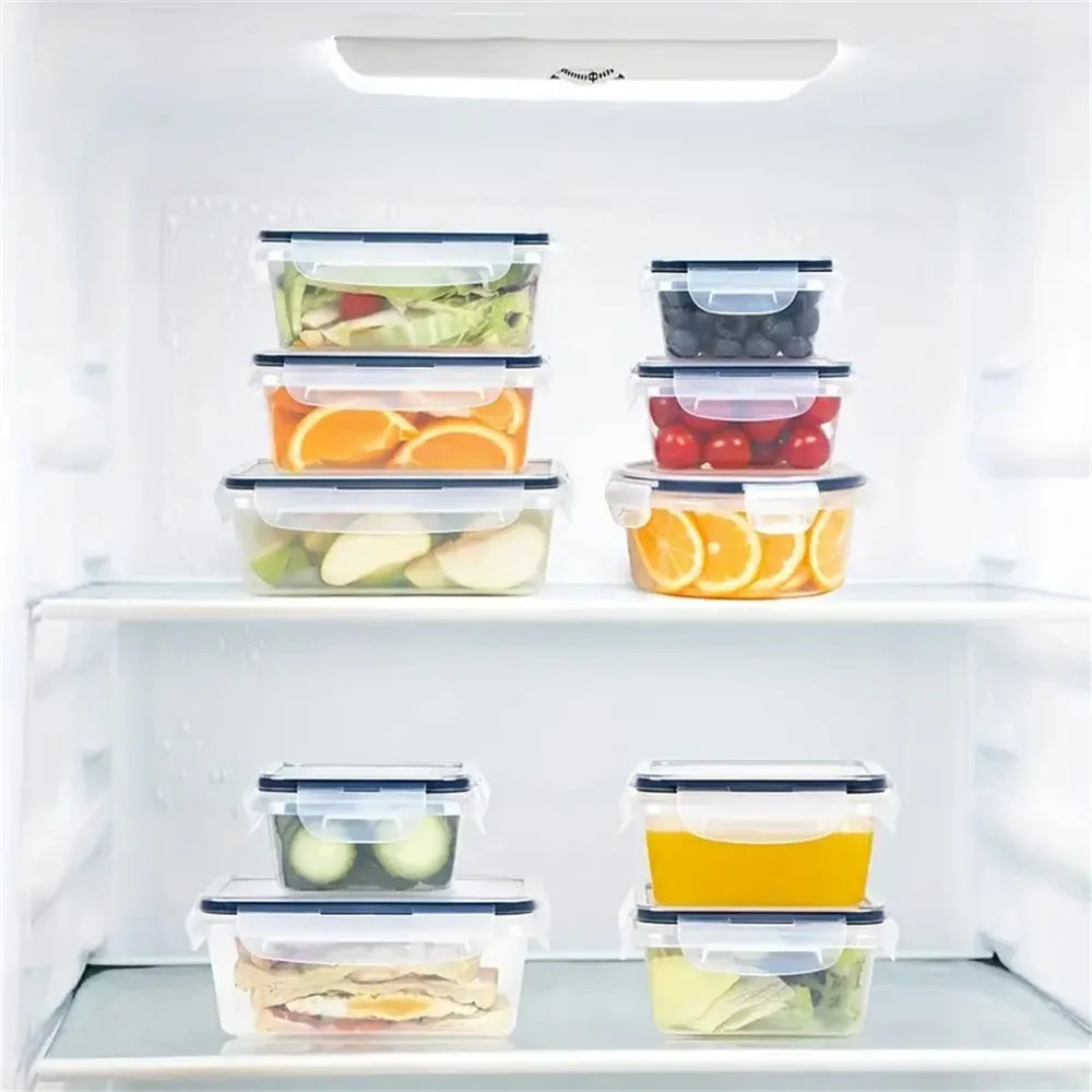 12pcs-set Food Airtight containers, Lunch Boxes Set, Microwave safe, BPA free, Plastic Container