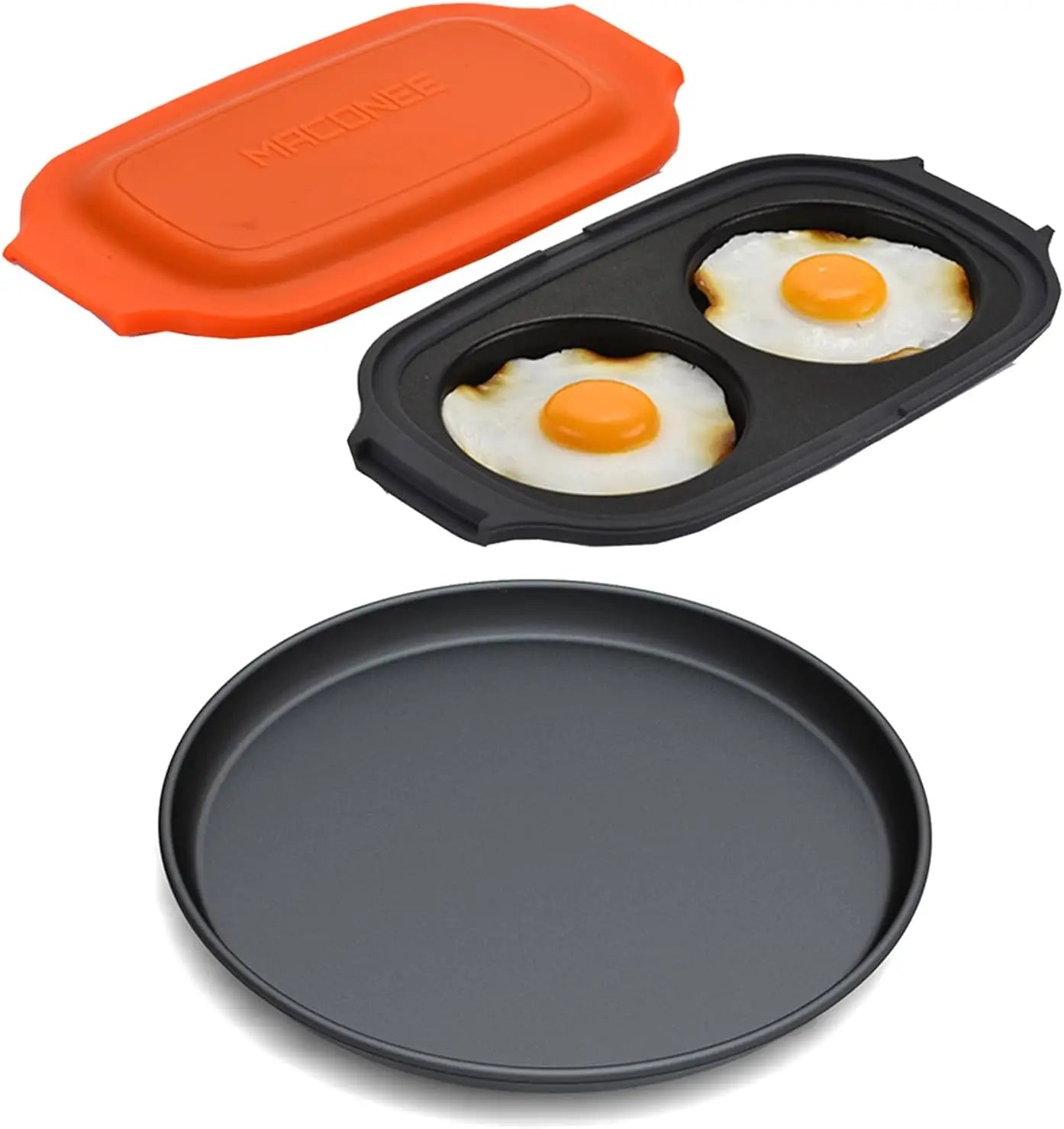 Microwave Cooker, Egg Fryer, Sandwich Maker, Crisper for Pizza, Chicken Nuggets, French Toast