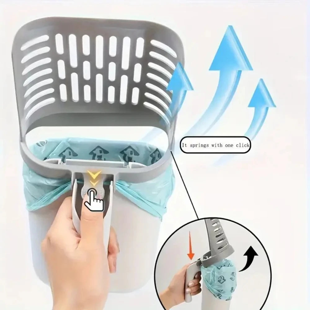 Portable Cat Scoop Kit with Waste Bags, Durable Removable Scooper, Reusable & Travel-Friendly