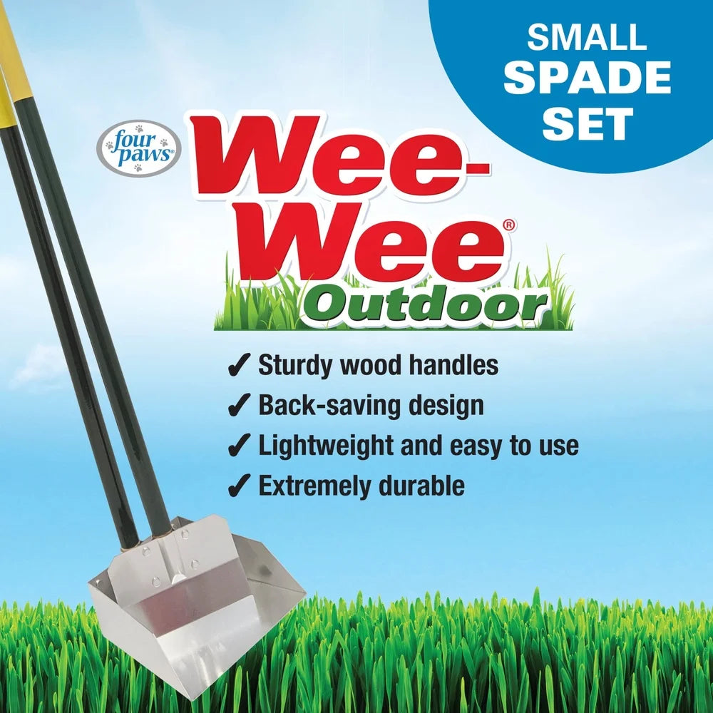 Dog Pooper Scooper Set Non-Stick Metal Easy Clean Rust-Resistant