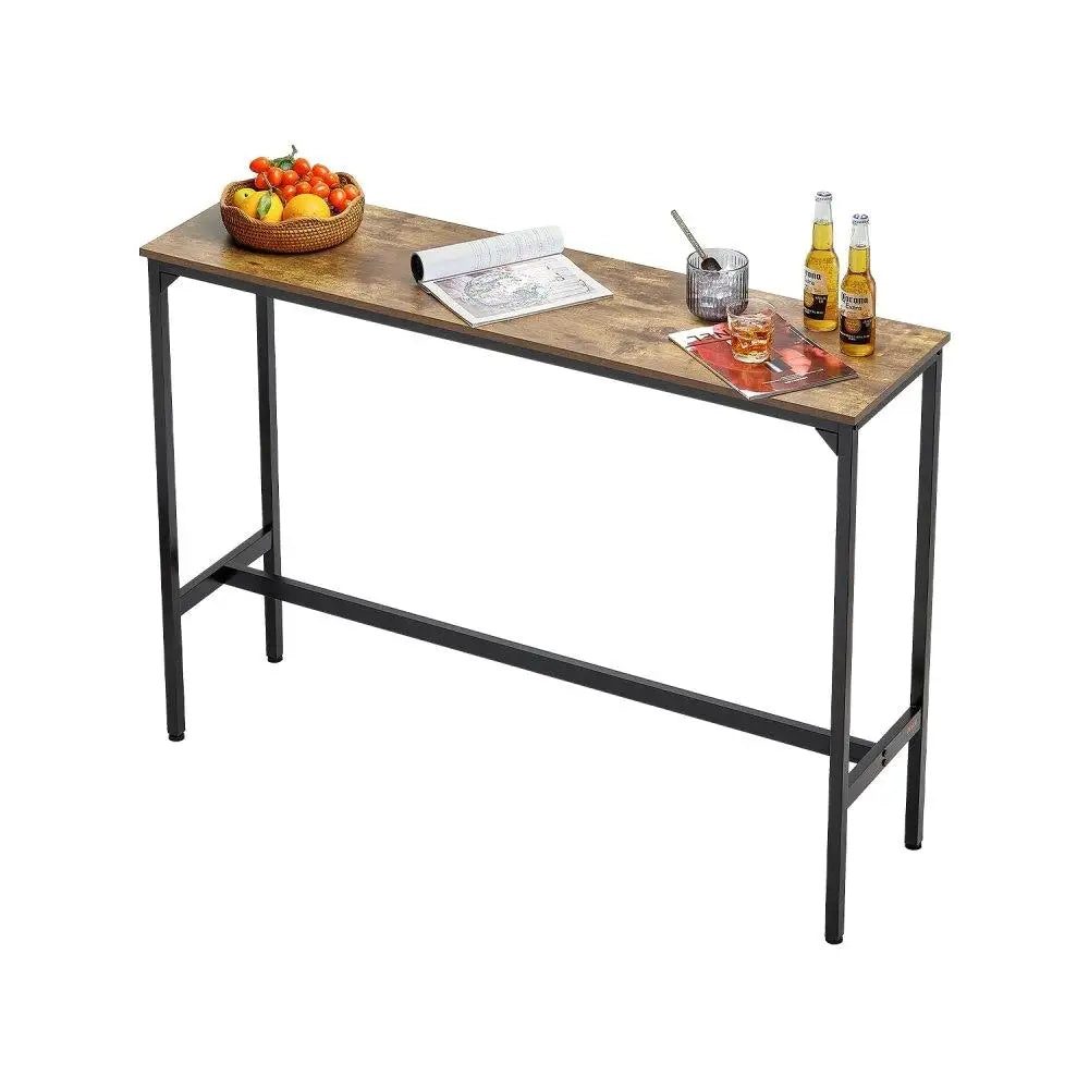 55x15x39in Bar Height Pub Table Cocktail Coffee Counter Kitchen Dining Furniture