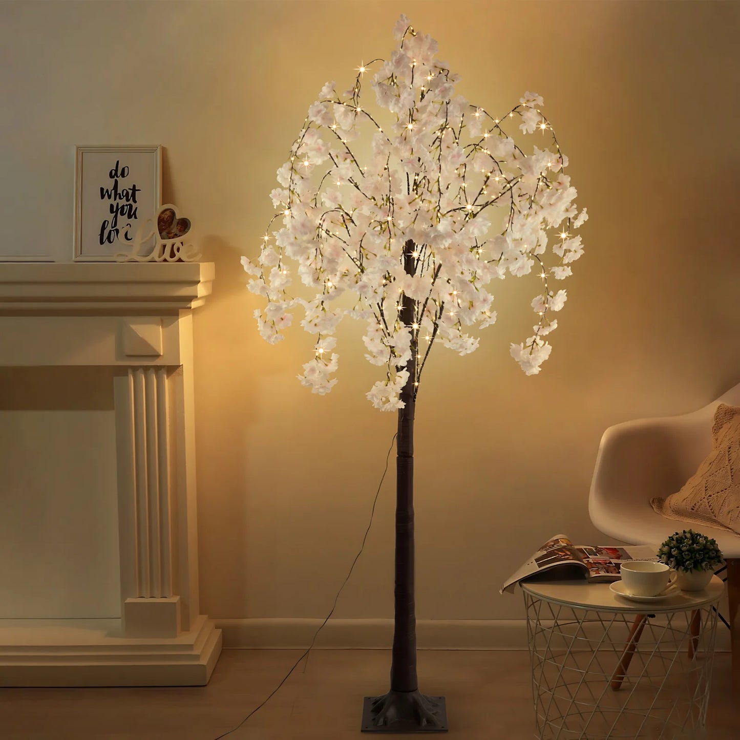 Cherry Blossom Tree Light, 6ft, 450 LED Lights
