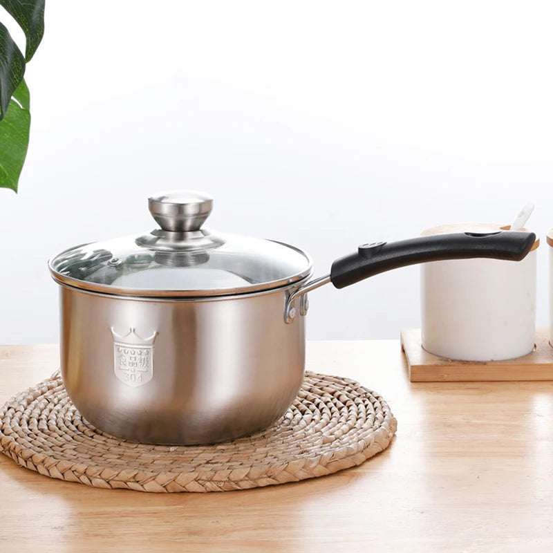 Stainless Steel Non Stick Pan, Multi-function Pot Baby Complementary Food Pot, Small Milk Pot