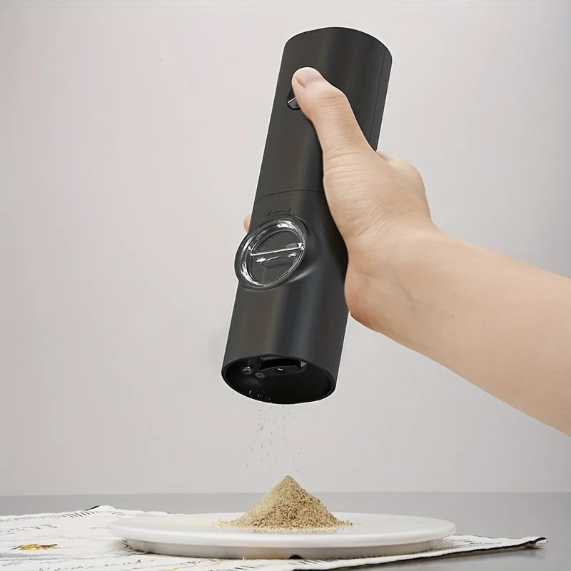 Premium 2-Piece Electric Set with Detachable Base - Automatic Black Peppercorn & Sea Salt Mill