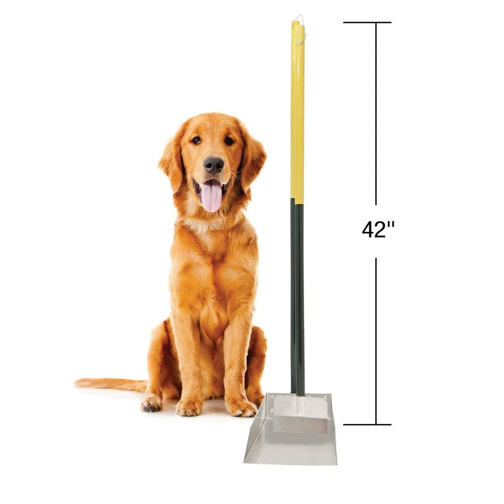 Dog Pooper Scooper Set Non-Stick Metal Easy Clean Rust-Resistant