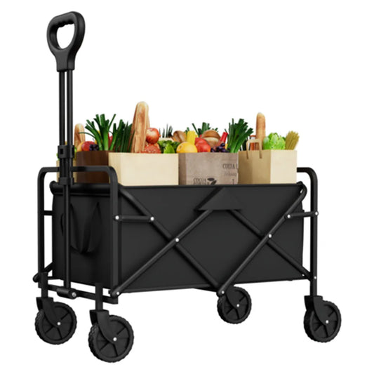 Foldable Garden Wagon Cart Portable Trolley Multi-function for Beach or Shopping