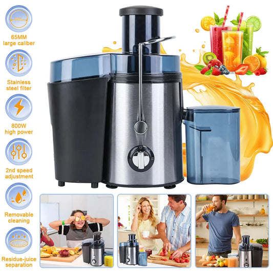 800w Stainless Steel Juicer Centrifugal Electric Residue Separation