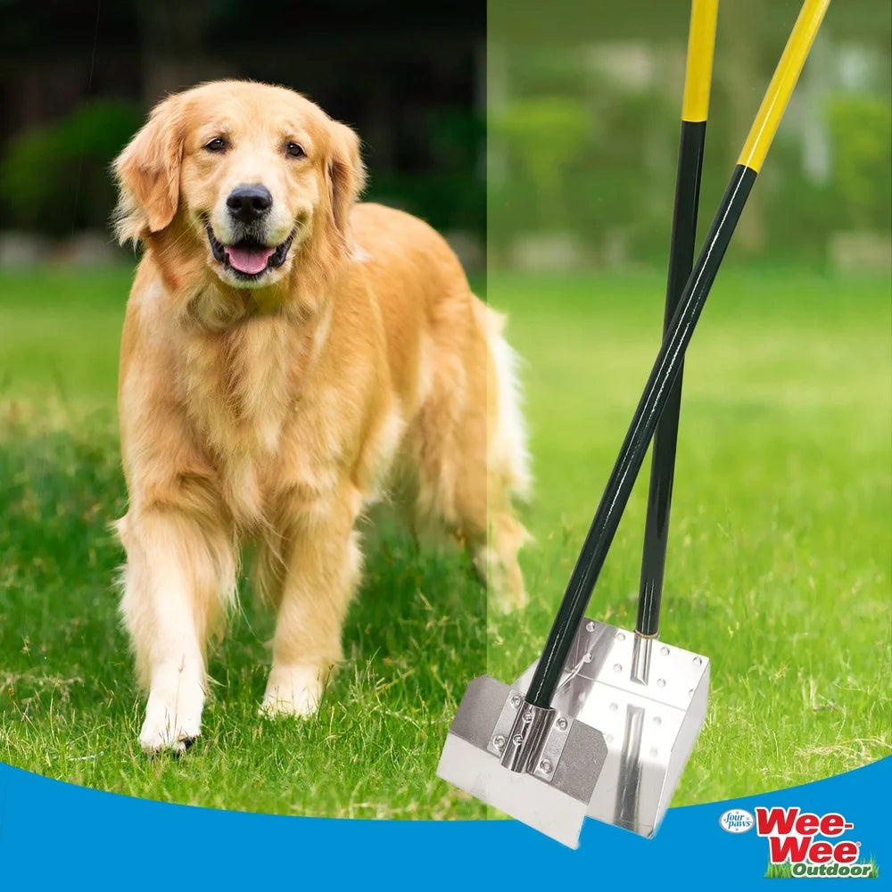 Dog Pooper Scooper Set Non-Stick Metal Easy Clean Rust-Resistant